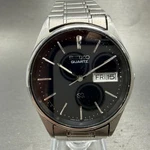 Seiko Sq Watch Men 35MM Black Dial Silver Tone Daydate 8123-800H New Battery. Fixed Price $149.99.