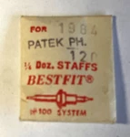 Bestfit Patek Philippe Cal 120 Balance Staff. New Old Stock. Part #1984. Fixed Price $199.00.