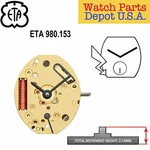 Genuine Eta 980.153 Swiss Made Quartz Movement, (multiple Variation) - New!. Fixed Price $79.95.