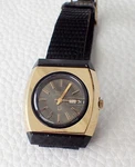 Bulova Accutron Tuning Fork Black Dial Cal 2313A Ladies Men Watch, 36 X 41 Mm. Fixed Price $350.00.