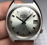 Vintage 1973 Bulova Accutron Silver Sunburst Dial Tuning Fork 2181 Men's Watch. Fixed Price $274.95.