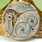 Antique Pocket Watch Movement 1902 Elgin 269 Size 7 Jewel Hunting Single-sunk. Fixed Price $39.00.