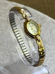 Waltham White Dial Gold Tone PC21A2 Women's Watch New Battery 6.25". Fixed Price $28.00.