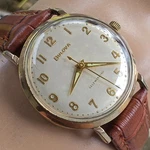 Vintage Bulova Jet Clipper Men's Automatic Watch 11AFAC 10K Rgp 1962. Fixed Price $235.00.