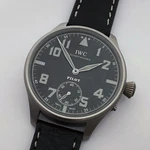 Rare Big Swiss Military Wristwatch Iwc Schaffhausen Steel Case Pilots WW2. Fixed Price $1650.00.