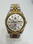 Rado Purple Horse White Dial Vintage Automatic Men's Watch Retro Two Tone. Fixed Price $300.00.