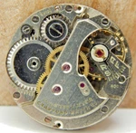 Vintage Crawford 17 Jewel 23.2MM Men's Wrist Watch Movement With Dial Hands. Fixed Price $39.00.