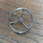 Antique Verge Pocket Watch Balance Complete, Good Staff, Spring Present (K30). Fixed Price $53.72.