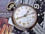 Beautiful Very Rare Iron Case Eterna Alarm Pocket Watch From The Early 1900S. Fixed Price $290.00.