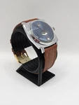 Vintage Buler Jump Hour Watch Blue Sunburst Dial Swiss Manual Wind Direct Read. Fixed Price $326.49.