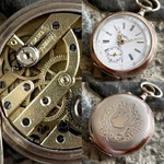 Antique Perret & Fils Brenets Silver 84 / 0,875 Pocket Watch 10 Jewels. Fixed Price $195.00.