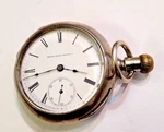 Antique 1885 Elgin Open Face Sidewinder Pocket Watch Size 18S Runs. Fixed Price $270.00.