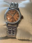 Vintage Rensie Sub Second Mens 32MM Manual Wind Watch 15J Copper Dial & Crown. Fixed Price $120.00.