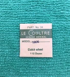 Jaeger Lecoultre Clutch Wheel Cal. 1906 1902 Part 407 34, Nos. Fixed Price $47.99.