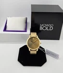 Movado Bold Women's Gold Tone Pyramid Bracelet Watch - 3600598 ($695 Msrp). Fixed Price $260.39.