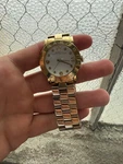 Marc By Jacobs Gold Tone Watch White Dial Crystal Markers Quartz Womens Wor. Fixed Price $69.00.