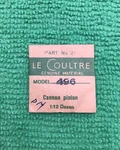 Jaeger Lecoultre Cannon Pinion Cal. 496 Part 240 21, Nos. Fixed Price $31.99.