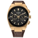 Citizen Men's Quartz Chronograph Luminous Brown Leather Watch 43 Mm CA4583-01E. Fixed Price $181.99.