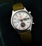 Seiko Chronograph Ref. 7016-8001 Tehran 1974 Flyback, Cal. 7016A (aftermarket). Fixed Price $2200.00.