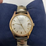 Vintage Gruen Men's Automatic Watch 710 Ca 25 Jewel Date Sunburst Dial 1960S. Fixed Price $250.00.