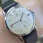 Vintage Wittnauer Men's Manual Wind Watch C11BG Date Guilloche Dial 1960S. Fixed Price $336.00.