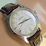 Vintage Elgin Sportsman Men's Manual Wind Watch Art Numeral Dial France 1960S. Fixed Price $199.00.