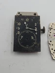 Vintage Mens Elgin De Luxe Watch Movement Black Dial For Repairs 15/0S. Fixed Price $110.00.