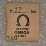 Genuine Omega Cal 360 Balance Staff Nos Swiss Watch Part. Fixed Price $15.00.