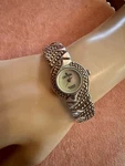 621 Ladys Sterling Silver Croton Quartz Watch Bracelet. Fixed Price $120.00.