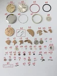 Omega Caliber 1020 Movement Parts Fork Wheel Spring Bridge 1010 1012 1021 1022 6. Fixed Price $110.00.