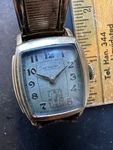 Vtg 1940 Hamilton Men Gold Watch 987A 17 Jewels Original Kreisler Twist Band. Fixed Price $75.00.