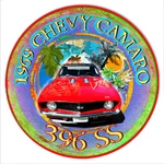 Vintage Style Metal Sign 396 Ss Camaro By Phil Hamilton 14X14. Fixed Price $37.75.