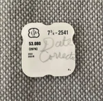 Eta 2541 Date Jumper Watch Part #2576. Fixed Price $14.95.