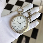 1887 Elgin Natl Key Set Silveroid Grade 13 18S 11J Pocket Watch Runs!. Fixed Price $109.50.