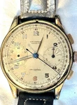 Universal Geneve Uni-compax Chronograph Cal. 285 Gold Face For Parts Repair. Fixed Price $700.00.