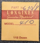 Genuine Material Longines Cal. 410 - Upper Balance Jewel Part# 630/8. Fixed Price $26.99.