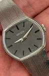 1970S Vintage Gruen Women's Silver-tone Manual Watch W/charcoal Dial Running!. Fixed Price $139.00.