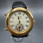 Seiko Dancing Hand Watch Men 35MM Champagne Dial Gold Tone 8M25-8010 Parts. Fixed Price $69.99.