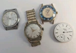 Vtg Mens Watch Lot Jeweled Mechanical Pocket Parts Repair Sexsona Elgin Gruen. Fixed Price $49.99.