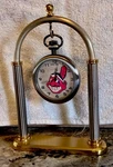 Mlb Cleveland Indians Baseball Sun Time Pocket Watch With Stand Untested. Fixed Price $50.00.