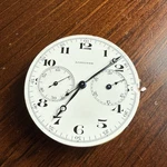 Longines Chronograph Cal 19.73N Enamel Dial Pocket Watch Movement Runs! Minty. Fixed Price $550.00.