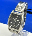 Orient Automatic Wristwatch Men's Japan Stainless Steel 50M Caliber 48743. Fixed Price $135.00.