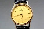 Rare Near Mint Omega De Ville CAL.1365 Gold Dial Quartz Men's From Japan. Fixed Price $359.99.