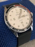 Wittnauer Geneve Diver Ref 4000 - Rare White Dial Coke Bezel C11KS. Fixed Price $450.00.