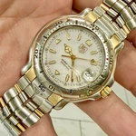 Tag Heuer WH1151 18K Gold/ss 6000 Series Quartz Men 40MM Watch White Dial 200M. Fixed Price $988.88.