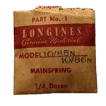 Longines 10.85N 10.86N Mainspring Watch Part #1. Fixed Price $19.95.