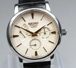 EXC+5 Seiko Mechanical 6R20-00B0 SARC005 Ivory Black Automatic Men's Watch Jp. Fixed Price $569.99.