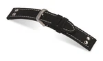 RIOS1931 Genuine Vintage Leather Watch Band Strap 24 Mm Black "chesterfield". Fixed Price $24.99.