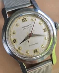 Vintage Gruen Men's Automatic Watch CAL.462SS 17JEWELS Bumper 1950S. Fixed Price $199.00.