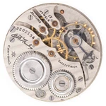 Hampden Grade Wm. Mckinley 16-SIZE 17-JEWEL Antique Pocket Watch Movement, Runs. Fixed Price $60.00.